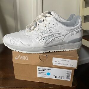 ASICS Gel Lyte III/3 White Leather Men 8.5/Women 10